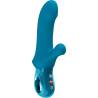 Vista lateral de BI STRONIC CURVE aguamarina con eje curvado, brazo redondeado, aro y controles