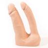 Dildo doble Pink Room Arthus en tono natural