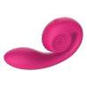 Snail vibe - gizi lite vibrador dual punto g y clítoris rosa - 2