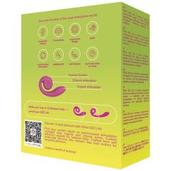 Snail vibe - gizi lite vibrador dual punto g y clítoris rosa