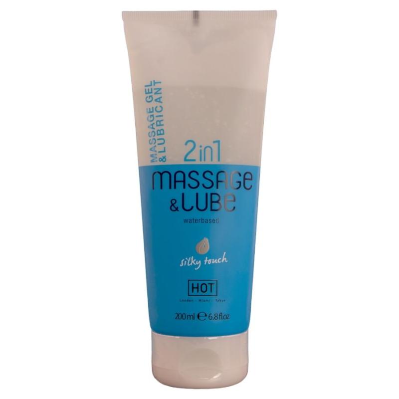 Hot - massage & glide gel 2 en 1 tacto sedoso 200 ml