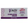 Vista frontal de la caja HOT V-Activ Woman Stimulation Cream 50 ml