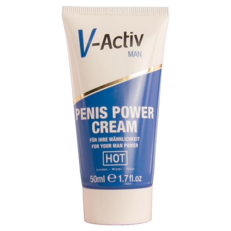Hot - v-activ penis power crema para hombre 50 ml
