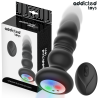 Addicted toys - plug anal vibrador thrusting y luz led control remoto - 1