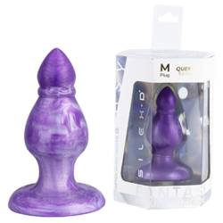 Silexd - queen plug anal fantasy silicona liquida termoreactivo lila 9.2 cm - 2
