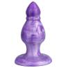 Silexd - queen plug anal fantasy silicona liquida termoreactivo lila 9.2 cm - 3