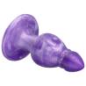 Silexd - queen plug anal fantasy silicona liquida termoreactivo lila 9.2 cm - 4