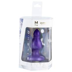 Silexd - queen plug anal fantasy silicona liquida termoreactivo lila 9.2 cm - 6