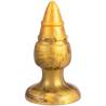 SilexD Goldy plug anal dorado, vista frontal