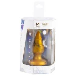 Silexd - goldy plug anal fantasy silicona liquida termoreactivo oro 9.2 cm - 6
