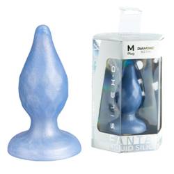 Silexd - diamond plug anal fantasy silicona liquida termoreactivo azul perla 9.2 cm - 2