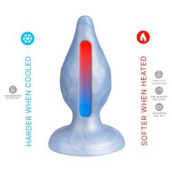 Silexd - diamond plug anal fantasy silicona liquida termoreactivo azul perla 9.2 cm - 5