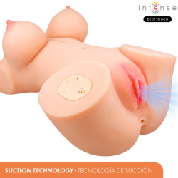 Intense deep touch - vero torso ano y vagina con efecto succión, calor, vibración y voz con control remoto 5.5 kg - 2