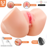 Masturbador Nicole de 5,3 kg con vibración, succión, calor, gemidos y mando