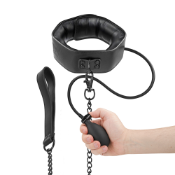 Fetish submissive bondage - collar bondage inflable con tirador - 1