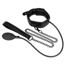 Fetish submissive bondage - collar bondage inflable con tirador - 5