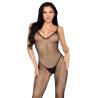 Leg avenue - 89375 bodystocking de red sin entrepierna negro - talla única - 1