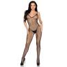 Leg avenue - 89375 bodystocking de red sin entrepierna negro - talla única - 2