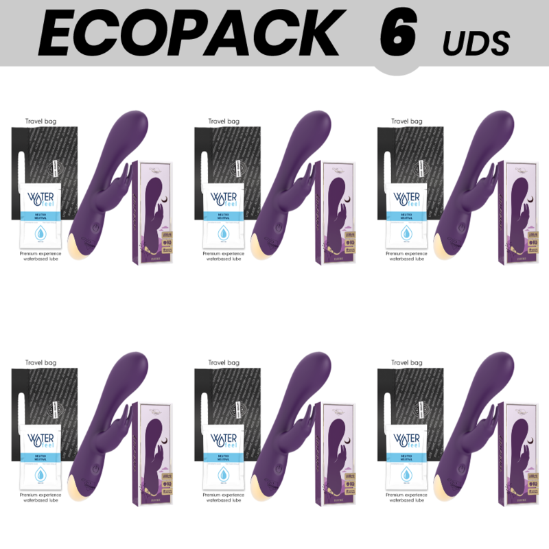 Ecopack 6 uds - treasure laurence rabbit vibrator compatible con watchme wireless technology - 1