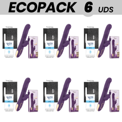 Ecopack 6 uds - treasure bastian rabbit up & down, rotator & vibrator compatible con watchme wireless technology - 1