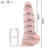 Medidas del Spencer ExtraBig: 28 cm y 20 cm insertables, junto a una lata