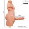 Intense deep touch - marty torso con ano y dildo realístico con empuje y vibración control remoto 6.2 kg - 6