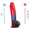 Silexd - devil dildo fantasy silicona liquida termoreactivo rojo negro 20.3 cm - 5