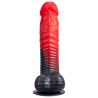 Silexd - devil dildo fantasy silicona liquida termoreactivo rojo negro 20.3 cm - 6