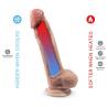 Silexd - modelo 1 real skin pene super realístico termo reactivo premium silexpan 22.8 cm - 4