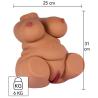 Hidden desire - fat fuck queen torso masturbador femenino 6 kg - 5