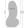 Medidas del Fat Boys: 22 cm, 16 insertables y 8,5 cm de diámetro