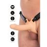 Hidden desire - inferno strap-on funda para pene con vibración 16 cm - 5
