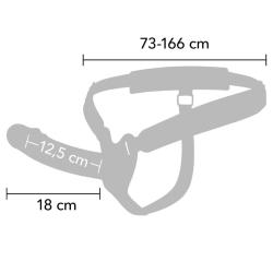 Hidden desire - inferno strap-on funda para pene 18 cm - 2