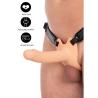 Strap-on hueco Hidden Desire Inferno de 18 cm puesto
