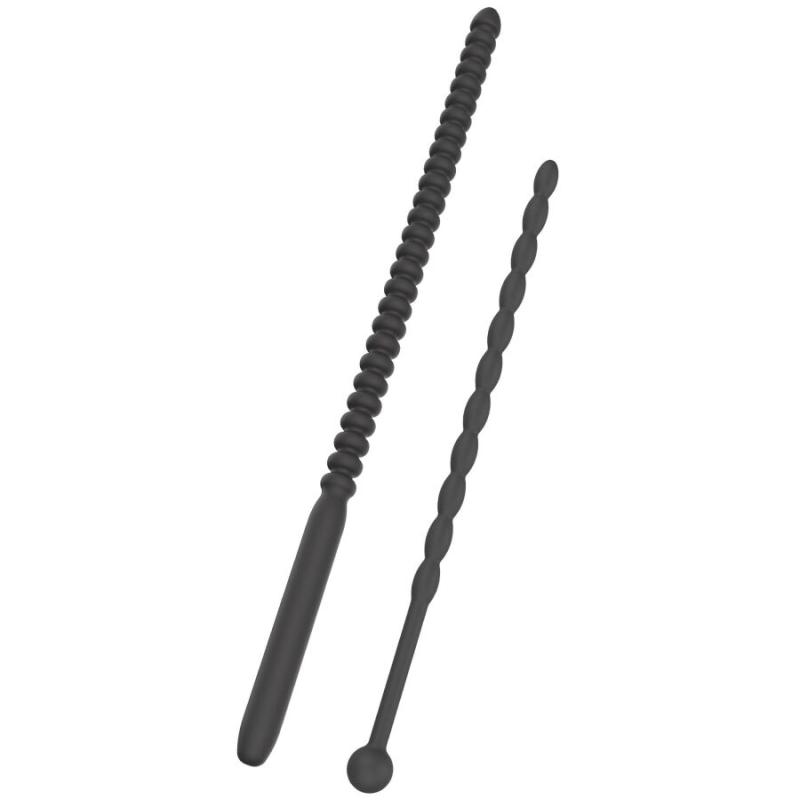 Hidden desire - extreme advanced dilatadores de uretra con estrías 2 uds - 1