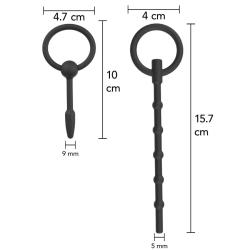 Hidden desire - extreme advanced set de plug uretrales 2 uds - 4