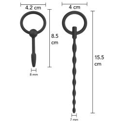 Hidden desire - extreme starter set de plugs uretrales 2 uds - 4