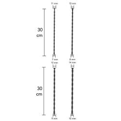 Hidden desire - extreme advanced set de dilatadores de uretra 4 uds - 2