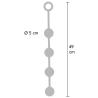 Medidas de las bolas XL: Ø 5 cm y 49 cm