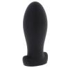 Plug anal Hidden Desire Heavy Stretcher XL en negro, de lado