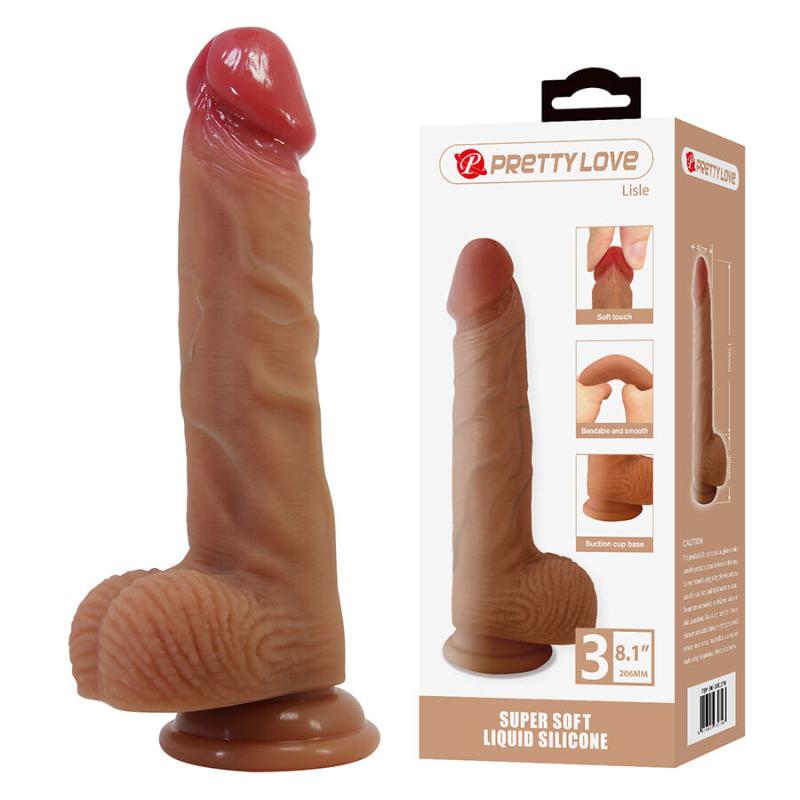 Pretty love - lisle dildo realístico con ventosa 20.6 cm -ø- 4.2 cm - 1