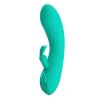 Pretty Love DJ Stick turquesa, vista lateral con la base metalizada