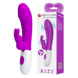 Pretty love - naughty bunny vibrador morado - 1