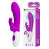 Pretty Love Naughty Bunny morado junto a su caja