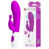 Vibrador rabbit Pretty Love Rasmussen morado con su caja