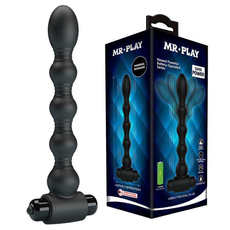 Mr play - masajeador plug anal con vibración - 1