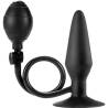 COLT Large Pumper Plug negro con pera de inflado y ventosa