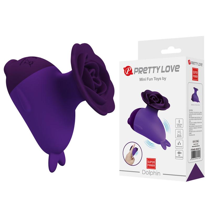 Pretty love - dolphin mini vibrador con sujeción - 1