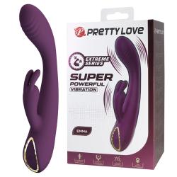Pretty love - emma vibrador con estimulador rabbit morado - 1