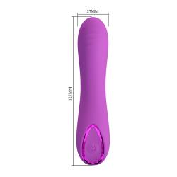 Pretty love - dj dick vibrador punto g morado - 6
